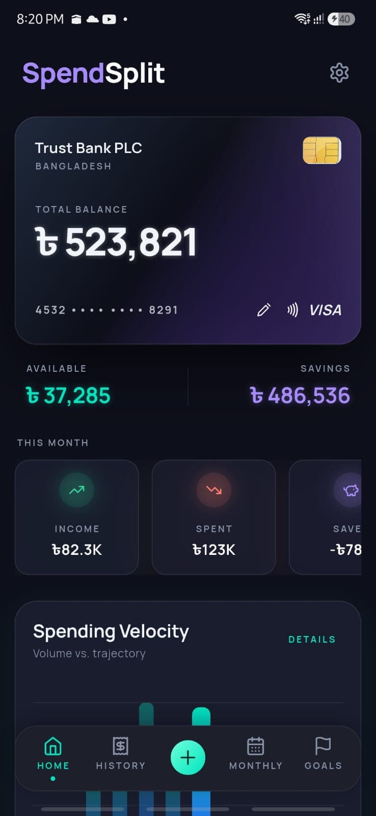 SpendSplit screenshot 1